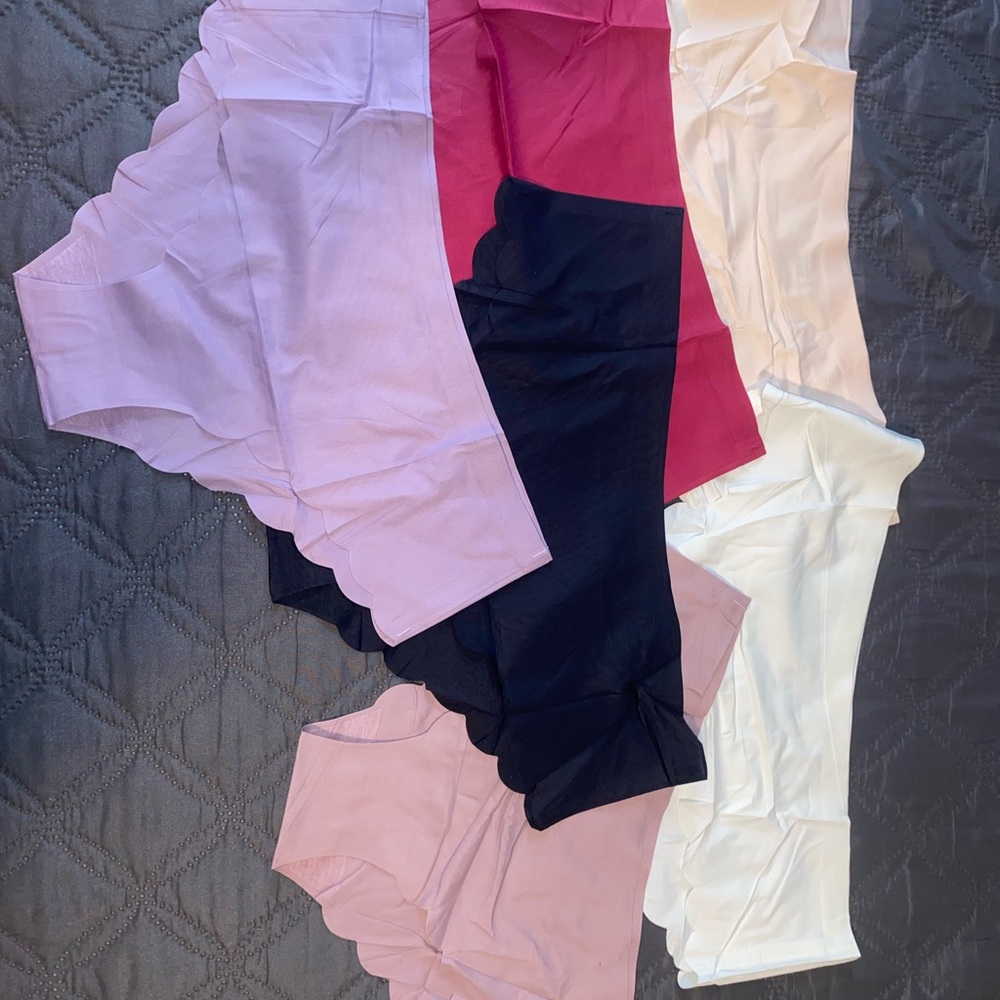 Women's Scalloped Women’s Underwear 12 Pairs
